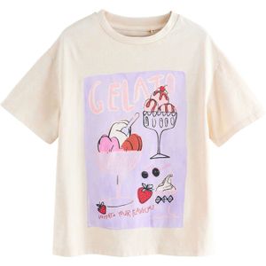 Next Shirt  ecru / sering / pink / rood