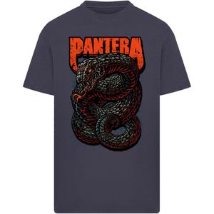 F4NT4STIC Shirt 'Pantera Venomous Snake'  donkerblauw / rood