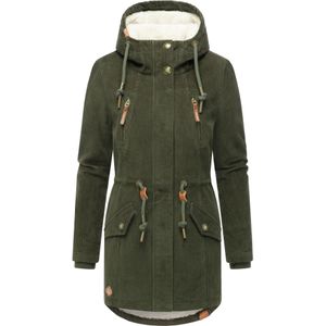 Ragwear Winterparka 'Ellsie Cordy'  olijfgroen