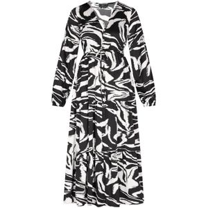 faina Jurk  zwart / wit