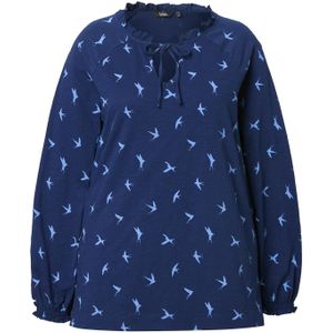 Ulla Popken Shirt  lichtblauw / donkerblauw