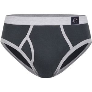 Erlich Textil Slip 'Theo'  antraciet / lichtgrijs