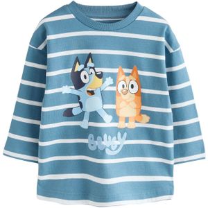 Next Shirt  royal blue/koningsblauw / lichtblauw / oranje / wit