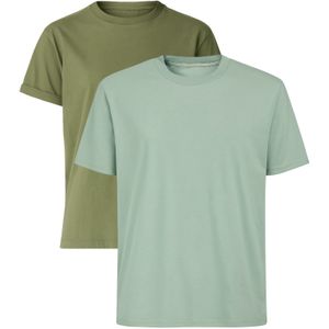 C&City Shirt  kaki / mintgroen