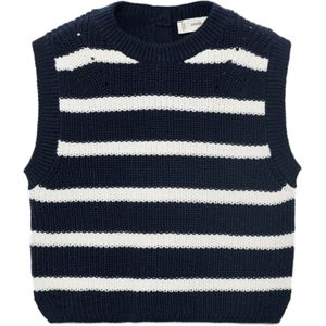 MANGO KIDS Bodywarmer 'CHLOEB'  navy / wit