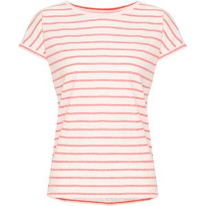 ICHI - IHYulietta - T-shirt - Lichtrood/Natuurwit - Gestreept