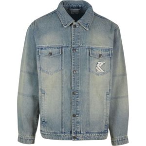 Karl Kani Tussenjas  blauw denim / wit