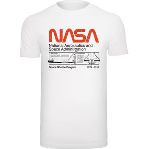 F4NT4STIC Shirt 'NASA Classic Space Shuttle'  rood / zwart / wit
