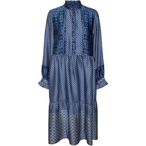 VERO MODA Blousejurk 'Levi'  navy / wit / offwhite