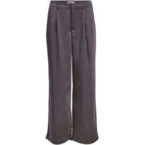 OBJECT Bandplooibroek 'DEBRA'  donkergrijs