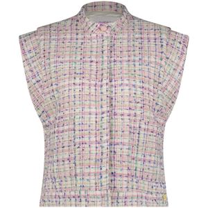 Fabienne Chapot Bodywarmer 'Twiggy'  groen / lila / pink / wit