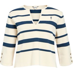 OBJECT Trui 'OBJUta'  marine / wit
