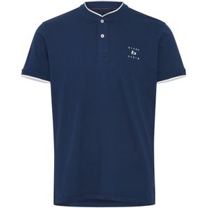 BLEND Shirt 'Polo'  blauw / wit