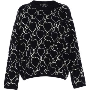 faina Trui  zwart / zilver