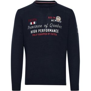 FQ1924 Trui 'ERLO'  blauw / navy / rood / wit