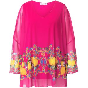 MIAMODA Blouse  blauw / geel / pink