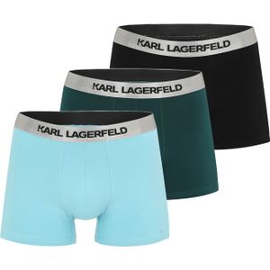 Karl Lagerfeld Boxershorts  turquoise / zilvergrijs / smaragd / zwart