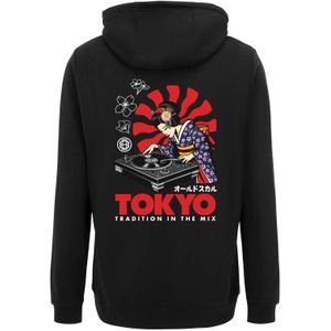 Oldskull Trui 'Asian Neon Djane Logo Graphic'  rood / zwart / wit