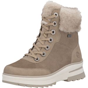 REMONTE - Veterlaarsjes - Beige - Met Plateau - Leer en Suède