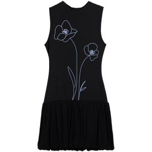 Korte Jurk - Multicolor - A-lijn - Mouwloos - Ritssluiting