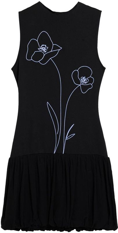 Korte Jurk - Multicolor - A-lijn - Mouwloos - Ritssluiting