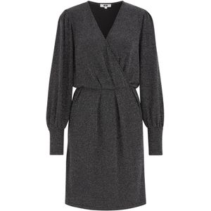 WE Fashion - Dames Jurk - Zwart - Regular Fit