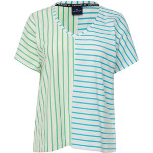 LAURASØN Shirt  lichtblauw / lichtgroen / wit