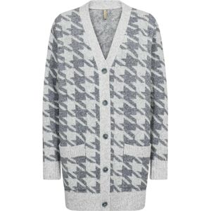 Soyaconcept Gebreid vest 'Ine 2'  grijs / offwhite