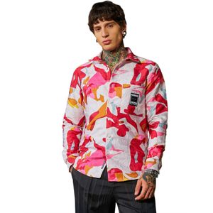 Campus Sutra Overhemd 'Kimber'  gemengde kleuren / rood