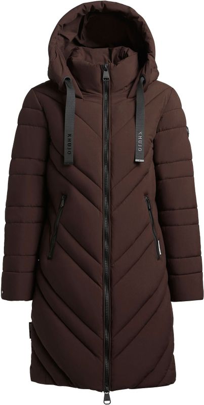 khujo - Taby - Gewatteerde Jas - Donkerbruin - Normale Pasvorm