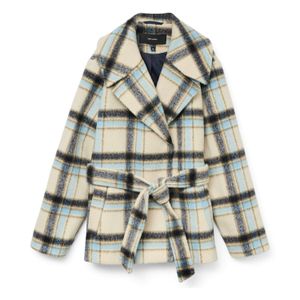 VERO MODA Tussenjas 'VMVERA'  beige / lichtblauw / donkerblauw / bruin