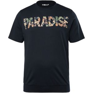 Men Plus Shirt  navy / donkerblauw / spar / lichtoranje