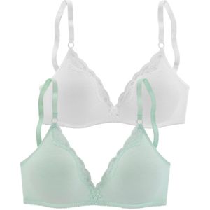 PETITE FLEUR - Bralette - Zacht Katoen - Set van 2
