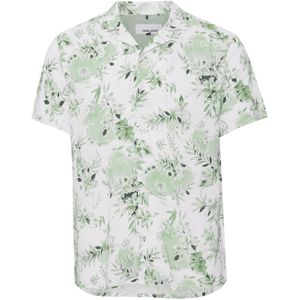 BLEND Overhemd  groen / lichtgroen / wit