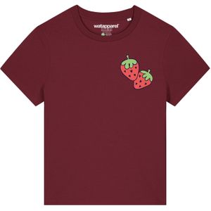 Watapparel Shirt 'Strawberry'  groen / rood / bordeaux / zwart