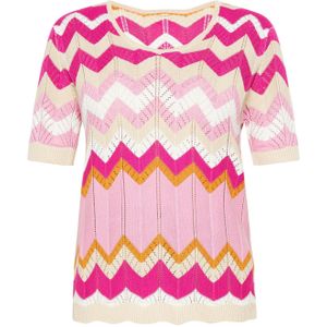 Usha Trui  beige / pink / pastelroze / wit