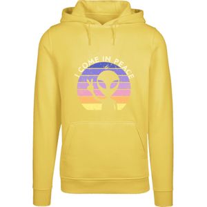 F4NT4STIC Sweatshirt 'Alien Peace Sunset'  geel / lila / rosa