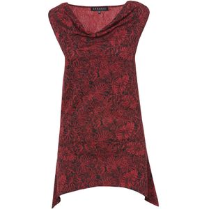KOROSHI Top  bordeaux / zwart