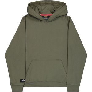 Alpha Industries - Label Hoodie BP - Hoodie - Grijs - Katoen/Polyester