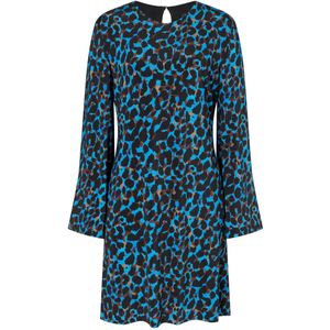 Ana Alcazar Jurk  blauw / bruin / zwart