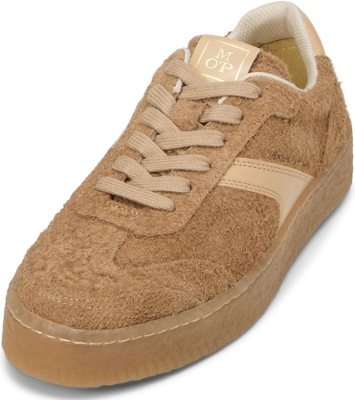 Marc O'Polo - Sneakers Laag - Beige - Lichtbruin - Met Plateau