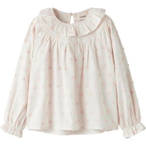 Loose Fit - Overhemd - Geweven Stof - Lange Mouwen - Ruches