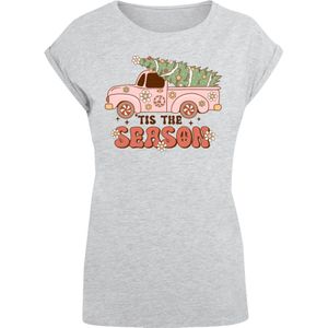 F4NT4STIC Shirt 'Tis The Season Christmas'  grijs / grijs gemêleerd / gemengde kleuren