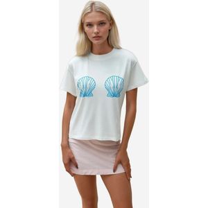 Hiccup Shirt  azuur / wit