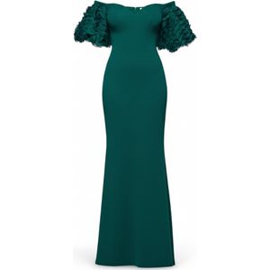 GODDIVA Avondjurk  donkergroen