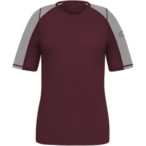 normani Functioneel shirt 'Esperance'  grijs / bordeaux / zwart