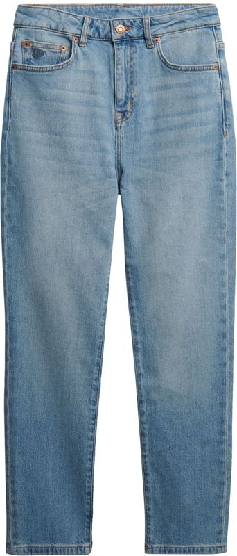 Superdry - Jeans - Blauw Denim - Regular Fit - High Waist