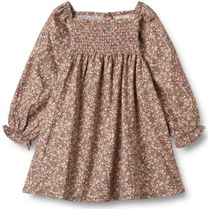 WHEAT - Bella - Jurk - Beige - Bloemenprint - Knielengte