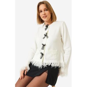 Bianco Lucci Gebreid vest  beige