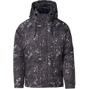 KOROSHI Winterjas  zwart / wit